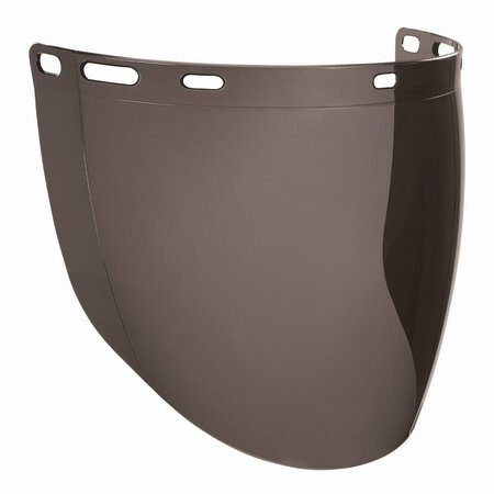 ERGODYNE Skullerz 8997 Anti-Scratch/Anti-Fog Face Shield Replacement, Cap-Style/Safety Helmet, Smoke Lens 60250